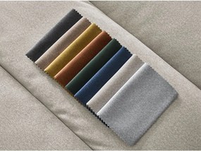 Béžová zamatová rohová pohovka (ľavý roh/s leňoškou) Sierra – Bobochic Paris