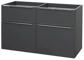 Mereo Mereo, Mailo, kúpeľňová skrinka 121 cm, chrómové madlo, MER-CN533S
