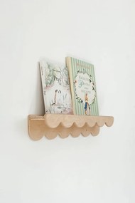 Závesná polica 4v1 s nastaviteľným volánom Prírodná