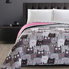 Obojstranný prehoz na posteľ DecoKing CATSINVASION