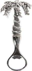 Strieborný kovový otvárač na fľaše Palma - 7 * 3 * 14 cm