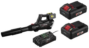 Parkside Performance®  Aku turbínový fúkač lístia Pptlba 40-Li C3 + Smart akumulátor 20 V/4 Ah, 2 kusy + Dvojitá nabíjačka 20 V/4,5 A  (800010704)