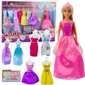 LEAN Toys Módna kolekcia Anlily Doll Dresses Príslušenstvo 17el.