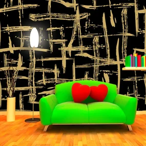 Sablio Tapeta Zlaté Maľovanie - 125x75 cm