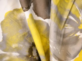 Obliečky z mikrovlákna FEONELLE žlto-sivé Rozmer obliečky: 2 ks 70 x 90 cm | 200 x 220 cm