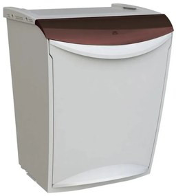 Denox Ekosystem odpadkový kôš na triedený odpad 25 l, hnedý - bioodpad