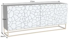 Komoda 44646 177cm Vulcano Drevo Mango  - Komfort-nábytok