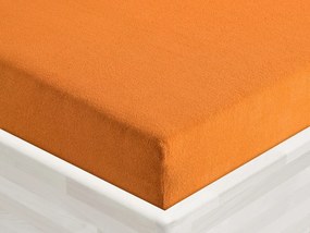 Froté napínacie prestieradlo FR-006 Oranžové 180 x 220 - výška 20 cm