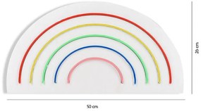 Dekoratívne LED osvetlenie, DUHA, 50 x 26 x 2 cm