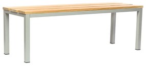 Lavica do šatne 150 x 35 x 45 cm, sivá - ral 7035