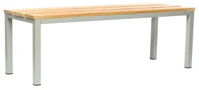 Lavica do šatne 150 x 35 x 45 cm, sivá - ral 7035