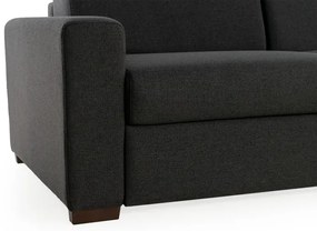 Rozkladacia pohovka na každodenné spanie ONE, 140, tm. šedá (jazz - 22 graphite)