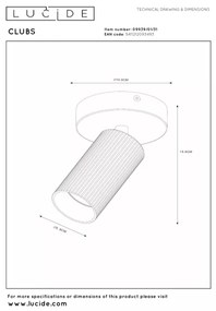 Lucide 09939/01/31 - Nástenné bodové svietidlo CLUBS 1xGU10/40W/230V biela