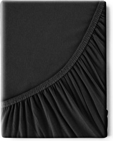 JERSEY PRESTIERADLO JERSEY3 180X200 CM ČIERNE