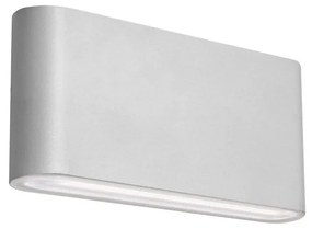 LED2 - LED Vonkajšie nástenné svietidlo FLAT 2xLED/5W/230V IP65