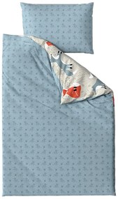 Krepové obliečky do postieľky Renforcé FOXIVA sivé Rozmer obliečky: 45 x 65 cm | 90 x 140 cm