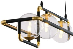 Jupiter 1982 - Luster na lanku ZAFRA 4xG9/10W/230V čierna