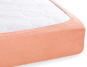 Froté napínacie prestieradlo na vysoký matrac FR-005 Svetlo broskyňová 80 x 200 - výška 30 cm