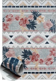 My Flair, Kusový koberec Flora grau – na von aj na doma, 160x230, viacfarebná, chodba / predsieň