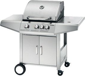 Plynový gril BestBerg BBBQ-23ST / 4 horáky / 12,6 kW / strieborná