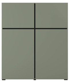 Komoda Crossroad G76 (borovica zelená + čierna). Akcia -21%. Vlastná spoľahlivá doprava až k Vám domov. 1118181