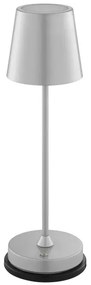 Brilliant - LED stmievateľná nabíjateľná dotyková stolná lampa ELORA LED/2,5W/5V 2700K IP44 strieborná