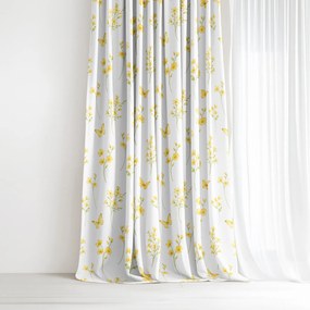 Goldea dekoračný záves - žltá lúka 220x150 cm