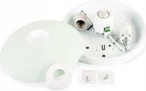 ECOLIGHT LED stropné svietidlo 2xE27 s pohybovým senzorom - sklo