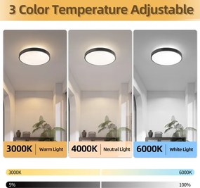 BRILAGI - stmievateľné LED svietidlo GLASS POOL DOUBLE LED/48W/230V 40 cm čierne + DO