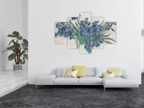 Obraz - Vincent van Gogh, Irises, reprodukcia (150x105 cm)