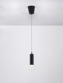 LED stmievateľný čierny moderný luster Chronos