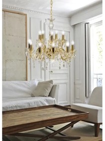 Luster na reťazi MARIA TERESA 12xE14/40W/230V