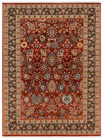 Koberec KESHAN Fredzle, Ornament, ramka orientálny 7573/53577 bordo / granát