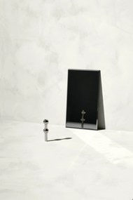 Stoff Nagel Dizajnová vázička STOFF Nagel Black Chrome