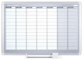 Bi-Office Týždenná plánovacia tabuľa na stenu, magnetická, dni, 900 x 600 mm