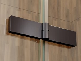 Besco Obdĺžnikový sprchový kút PIXA GUN METAL R 100x80 (100x90, 120x80, 120x90), výška 195 cm - bez vaničky BESCO-Rozmery: 100x80, BESCO-Orientácia: …