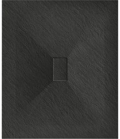 Mexen Hugo, SMC obdĺžniková sprchová vanička 120 x 100 cm, čierna matná, 42701012