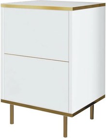 Nočný stolík Imaj White and Gold