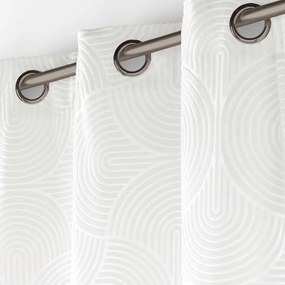 Biely zamatový záves 135x260 cm Eva – douceur d'intérieur