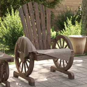 Záhradná stolička Adirondack jedľový masív 365090