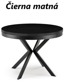 Okrúhly rozkladací jedálensky stôl MARION PLUS 100cm - 176cm Kominácia stola: dub lefkas - biele nohy