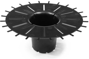 PLASTOVÝ KVETINÁČ STRIPPED ECO 36X30 CM BÉŽOVÁ