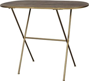 Mosadzný antik odkladací stolík do chodby Pilli - 104*46*78 cm