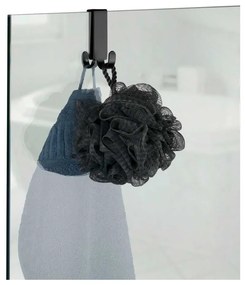 Čierna závesná samodržiaca kovová súprava doplnkov do kúpeľne Classic – Wenko