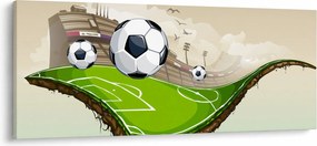 Obraz - Futbalové ihrisko (120x50 cm)