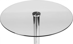 Barový stôl okrúhly 1024833, sklo / rám chróm - v105 x Ø60