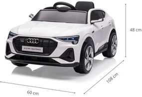 Elektrické autíčko Audi E-Tron Sportback biele