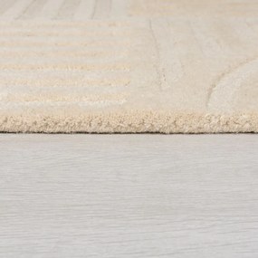 Béžový vlnený koberec behúň 60x230 cm Zen Garden – Flair Rugs