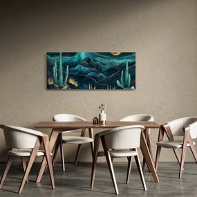 Obraz - Tyrkysová noc (120x50 cm)