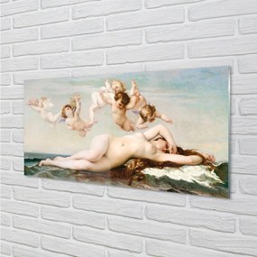 Obraz na skle Zrodenie Venuše 125x50 cm